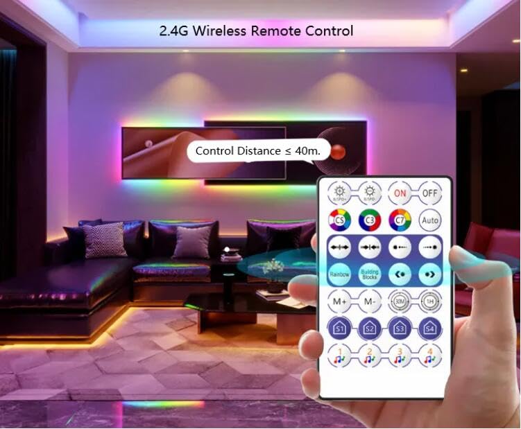 Tira LED USB 1m 5V Bluetooth RGB Control App Flexible miniatura 6