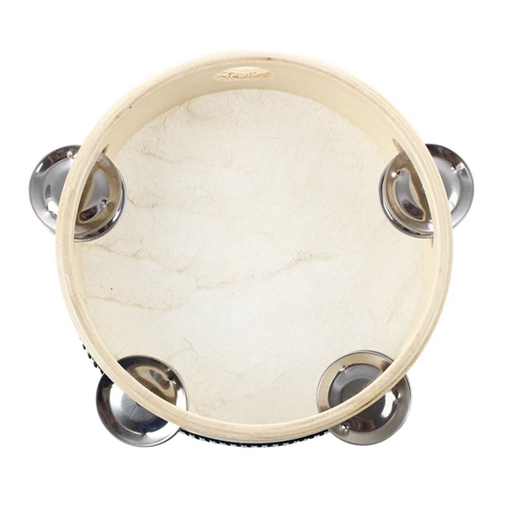 10 Stück Musikalisches Tamburin, Rund, Percussion, Geschenk für KTV