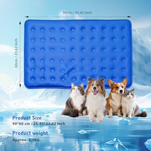 Tapis de refroidissement pour animaux lavable et durable pour chiens et chats