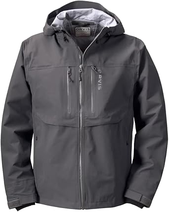 Orvis Mens Clearwater Wading Jacket - Hooded 20K Waterproof Jackets for Men with Integrated Cuff System