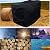 QCHIAN Outdoor Firewood Log Rack Cover, 4 Feet 210D Oxford Heavy Duty Waterproof All-Weather Protection for Firewood Rack Cover, 48"x 24"x 42", Black