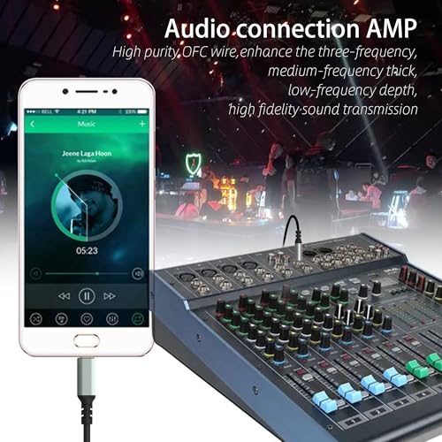 Cable adaptador de audio USB C a 3.5 mm auxiliar para Galaxy S24 Ultra 4