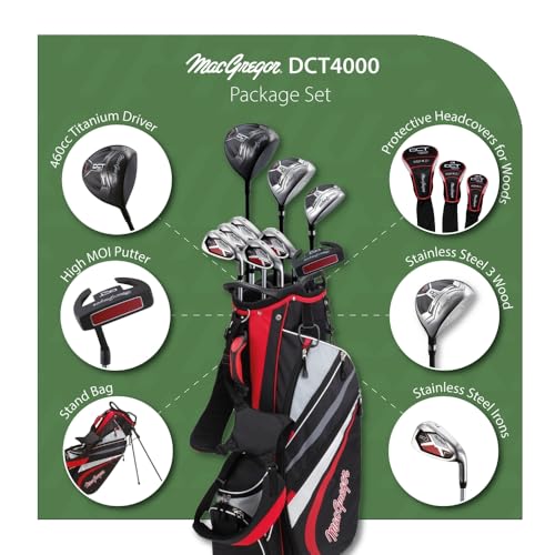 MacGregor DCT4000 Men's Golf Club Set with Bag – 9 Clubs