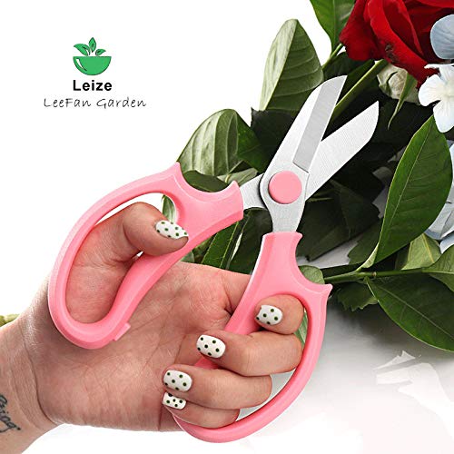 Tijeras para flores Leize acero inoxidable premium grueso miniatura 4
