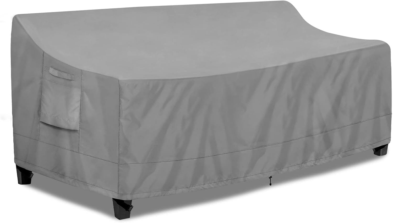 PureFit Funda impermeable para sofá de exterior, funda para muebles de sofá de patio, funda de 4 plazas para exteriores con ventilación de aire y