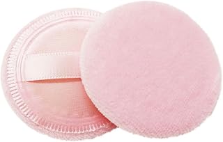 8pcs Velvet Makeup Powder Puff Soft Cotton Round Cosmetic Foundation Sponges with Rayon Ribbon for Loose and Pressed Powder Face Use