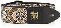 The world's number one polypro guitar strap is now available in an array of stylish jacquard patterns. Tribal Brown design. Adjustable length from 41 to 72 inches. Machine-stitched leather ends. Polypropylene webbing provides comfort and durability.