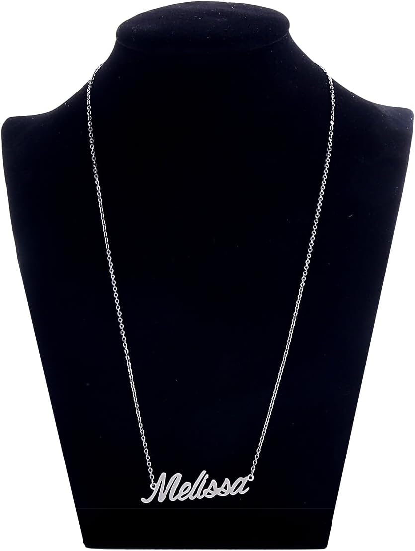 AOLO Personalized Name Necklace Custom Any Name Necklaces Customized Nameplate Stainless Steel Jewelry for Womens Mens - Image 4