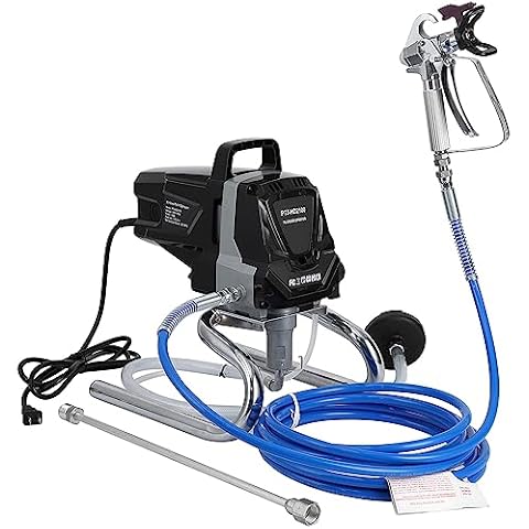 PIONEERWORKS Indoor and Outdoor Paint Sprayer with Extension Rod, Nozzle, and Spray Gun, Suitable for Home, Outdoor, and Indoor Scenes Cover