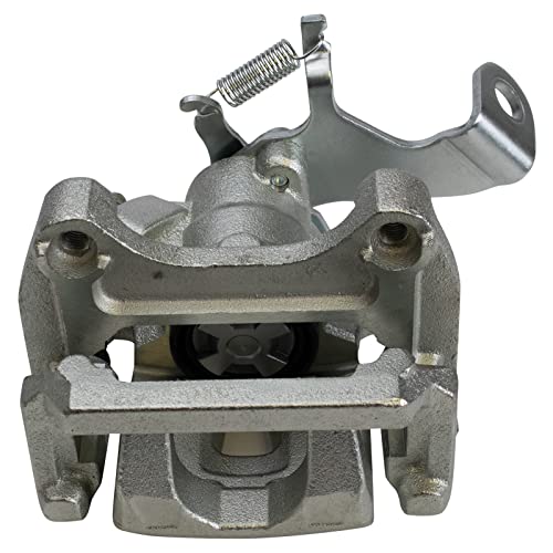 Image of TRQ Rear Driver and Passenger Side Brake Caliper Set Caliper Brackets Hardware Compatible with 13-15 Mazda CX-5