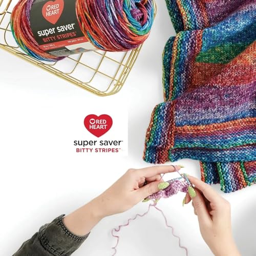 Image of Red Heart Super Saver Bitty Stripes Yarn