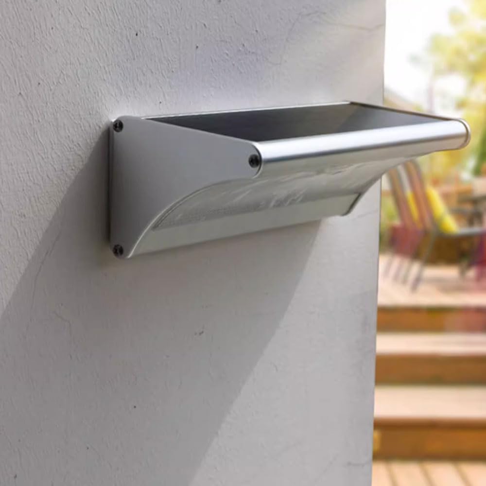 Solarna lampa ścienna zewnętrzna, wodoodporna lampa solarna IP65, do ogrodzeń, drzwi wejściowych, schodów, dziedzińców i ogrodów, kreatywna i spersonalizowana dekoracja