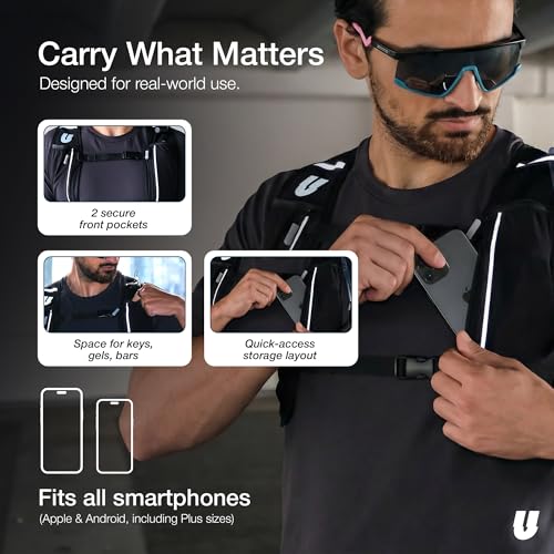 UPHILL Hydration Pack - Running Vest, Running Backpack 5l Storage Capacity| Ultra-Light Adjustable Running Vests for Men & Women| Trail Running, Hiking, Cycling, Marathon & Walking - Image 4