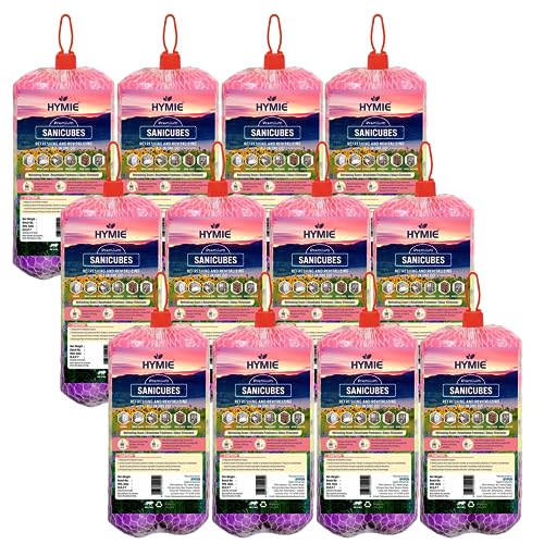 Hymie Set of 12 Assorted Sanicubes, Cloth & Bathroom Blocks, Pantry & Urinal Napthalene Cubes, Toilet & Shoe Rack Sanitary Balls, Long Lasting Fragrance, Self Adhesive Wall Hanging Air Freshener