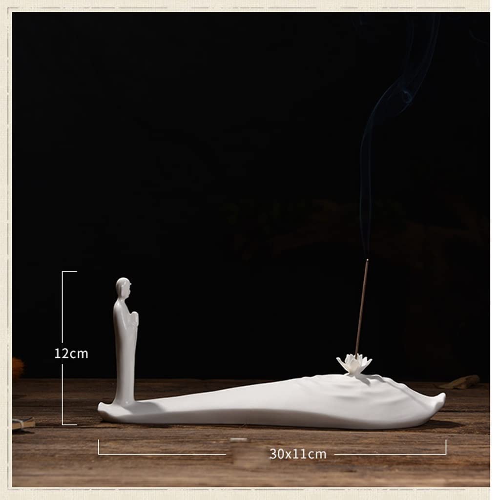 Encens créatif brûleur en céramique blanche pour votre salon de méditation