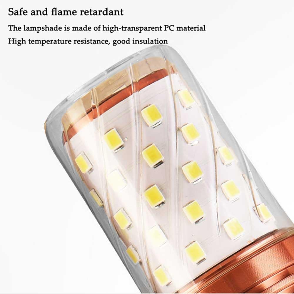 Paquete de 5/10 bombillas LED de maíz E27, bombillas LED de bajo consumo de 16 W, equivalente a bombillas incandescentes de 100 W, luz blanca diurna 6000 K, bombilla LED de maíz de bajo consumo
