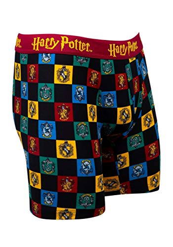 Underboss Mens Harry Potter Hogwarts House Mascots Boxer Brief2
