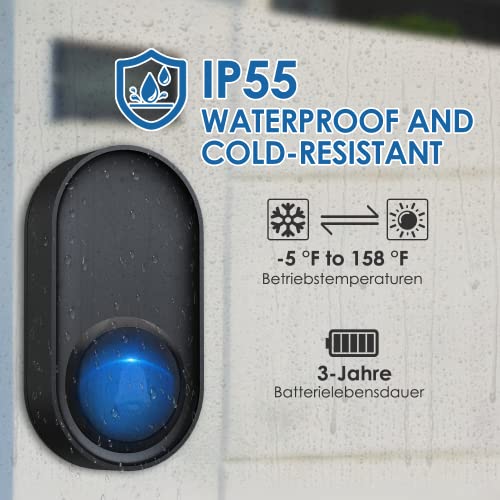 Campanello Senza Fili da Esterno Impermeabile