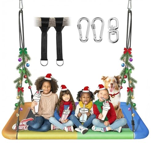 Everyfun Tree Swing for Kids and Adults, 60' Waterproof...