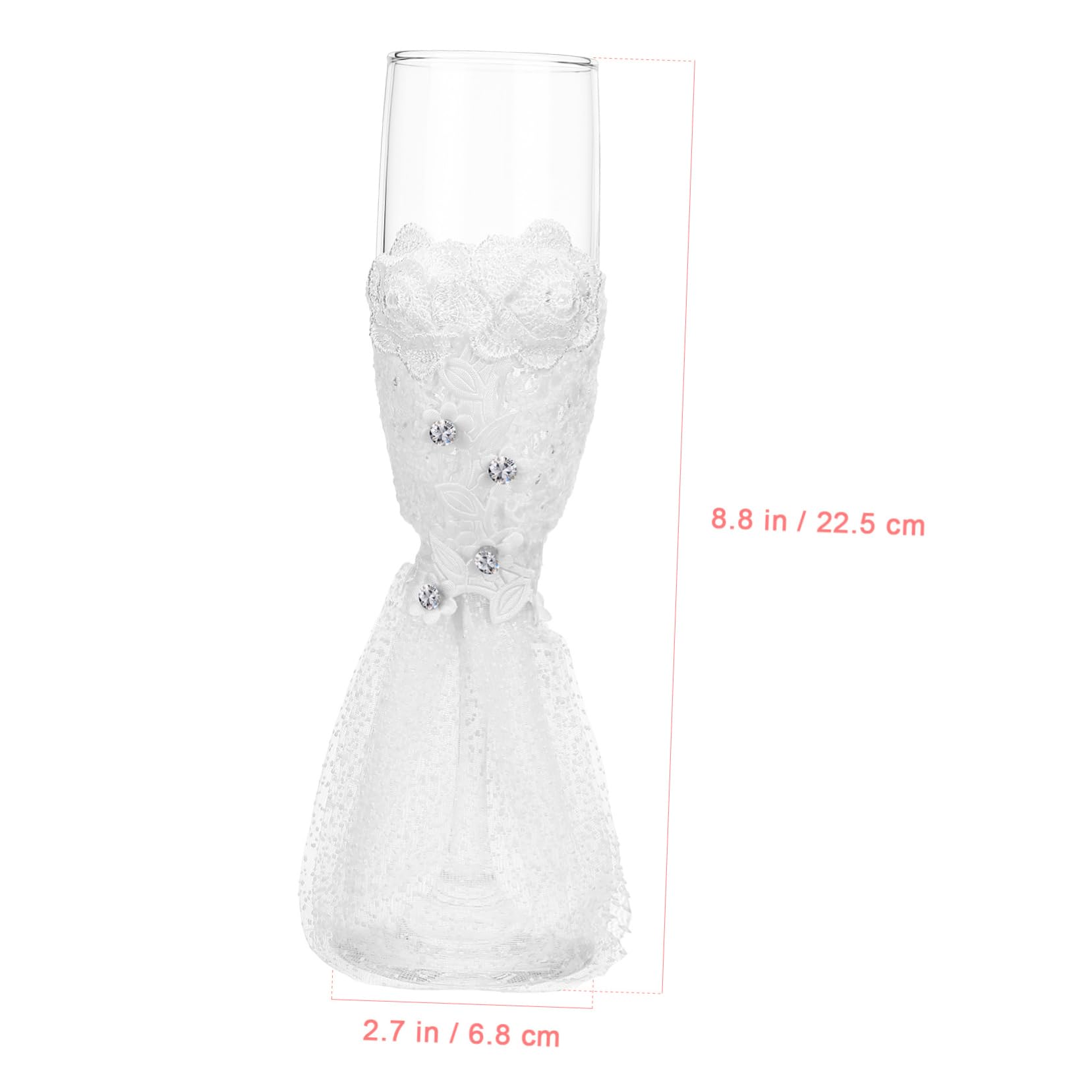 1juego Copas De Brindis Para Boda Elegantes Flutes Decorativas Para Novios Vaso De Champán Para Celebraciones Diseño De Vestido y Traje Para Aniversarios y Compromisos