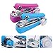 Tofficu 2piezas Mini Máquina De Coser Portátil Manual Para Principiantes y Diy Para Ropa Jeans y Manualidades Colores Azul y Rosa Imagen de Tofficu 2piezas Mini Máquina De Coser Portátil Manual Para Principiantes y Diy Para Ropa Jeans y Manualidades Colores Azul y Rosa