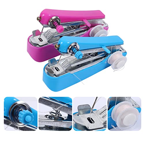 TEHAUX 4 Stuks Zak Naaimachine Kleine Naaimachine Reparatie Naaimachine Hechtmachine Voor Thuis Draadloze Naaimachine Naaien Gereedschap Huishouden Metaal - Image 6