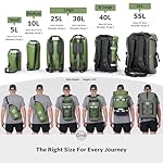 STOVER 5/10/25/30/40/55L Waterproof Dry Bag- Roll-Top Backpack w/Phone Case- Kayaking, Hiking, Camping, Boating- Men/Women - Image 2