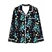 Women's 2Pcs Christmas Pajamas Set Long Sleeve Sleepwear Soft Button Down Shirts and Pants Cute Pjs Lounge Sets Nightwear