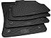 Produktbild AME | 4er Set Gummimatten | 4X Fußmatten | Passgenau zum: Seat Leon 5F / ST/R | Matten Stabil | Gummimatten Mit Geringster Abnutzung Garantiert | Original Befestigung inkl.