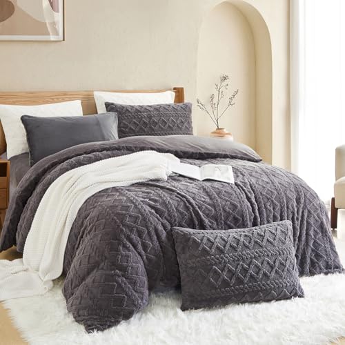 AShanlan Flanell Bettwäsche 220x240 Winter Warme Bettbezug 220 x 240 und 2...