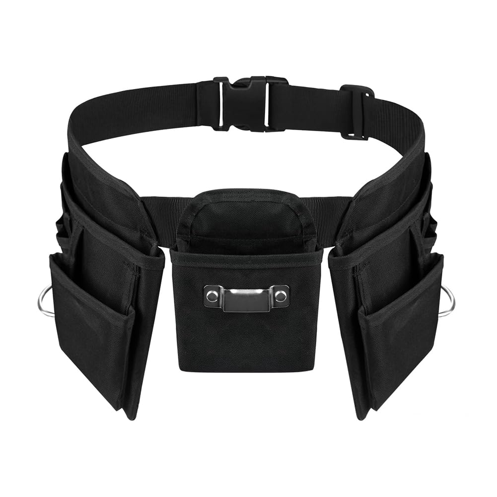 Littimoon Heavy Duty Tool Belt for Men and Women, Woodworking Tool Belt with Quick Release Buckle, Adjustable Utility Frame Belt