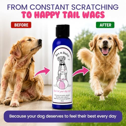Jax n Daisy Dog Shampoo and Lotion Bundle, Gentle Formula for Sensitive Skin and Puppies, Odor Fresh Grooming Care Set, Includes Shampoo Bottle and 8oz Lotion — view 8