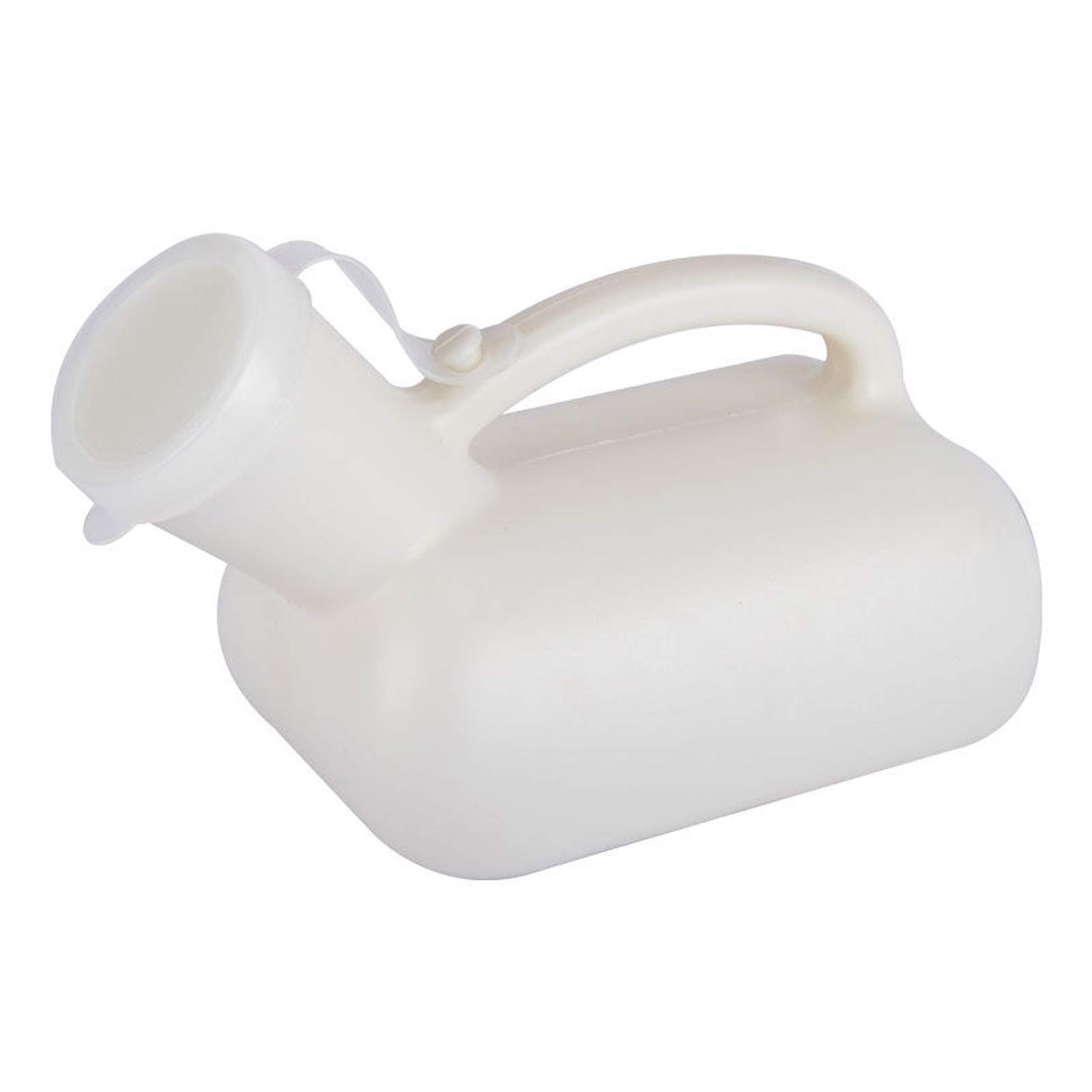 YNGJUENCP Urinals for Men Thick Firm Portable Urinal, Urine Collection for Incontinence, Elderly, Travel Bottle and Emergency -1000ml(White/Blue)(Color:White)