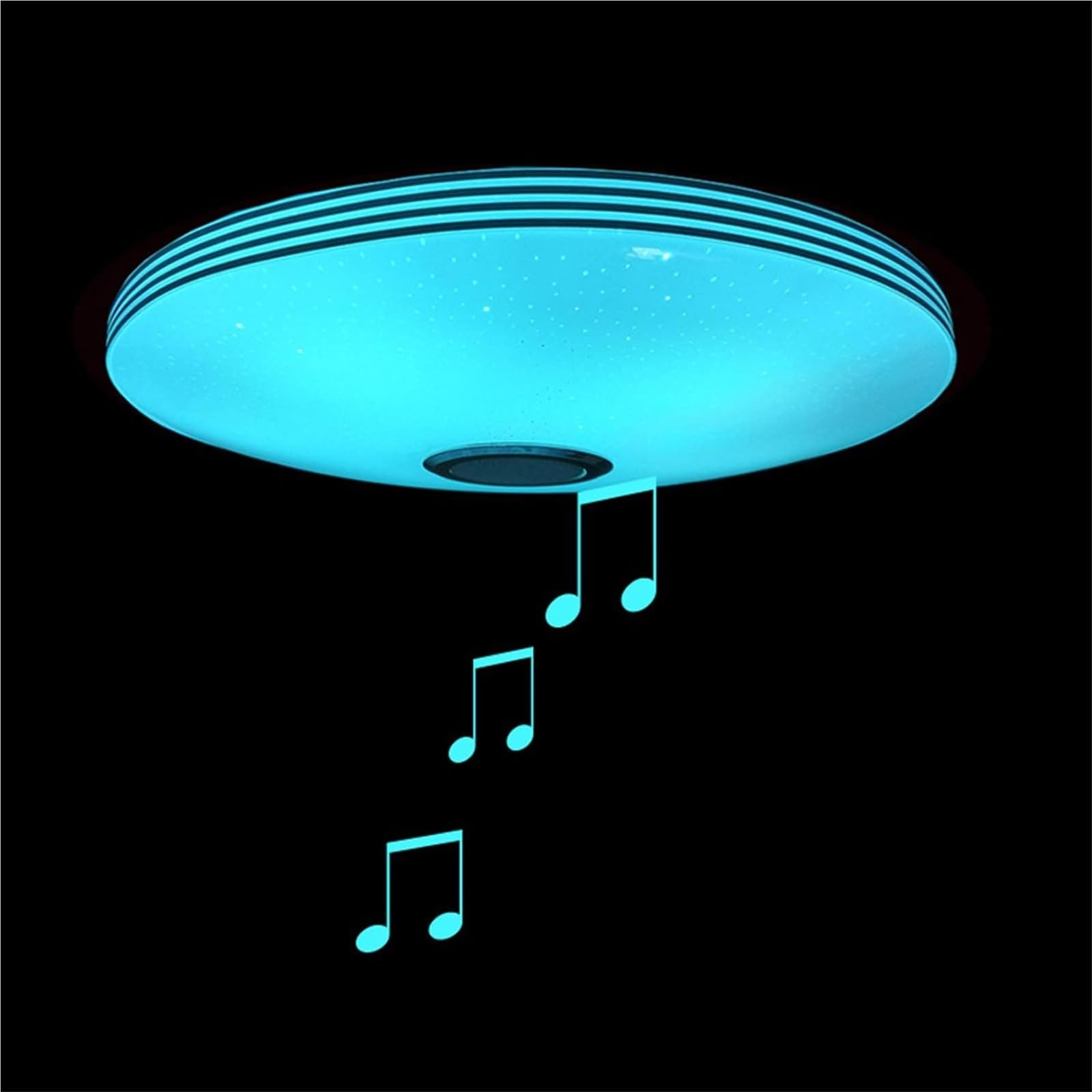 40 Cm Lampada Da Soffitto Musicale Per Bagno IP65 Impermeabile RGB Cambio Colore Dimmerabile Lampada Da Soffitto Con Altoparlante Bluetooth APP E Telecomando Paralume Cielo Stellato
