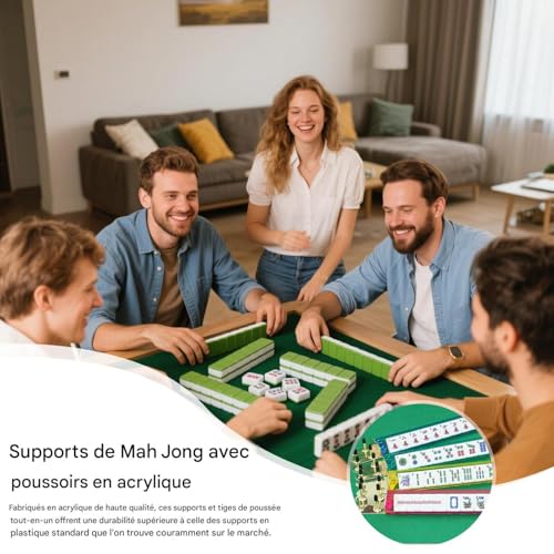 Support de Mahjong transparent accessoire de table de jeu de notation 47 cm