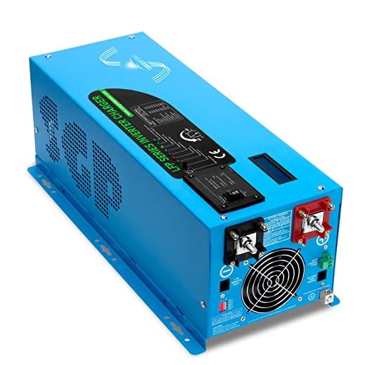 SUNGOLDPOWER 3000W DC 24V Peak 9000W Inverter Charger Pure Sine Wave, AC 120V with 40A Battery AC Charger LCD Display,Low Frequency Inverter, for Home RV Camper