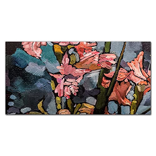 Impression toile fleurs 120x60cm créez un salon nature chaleureux