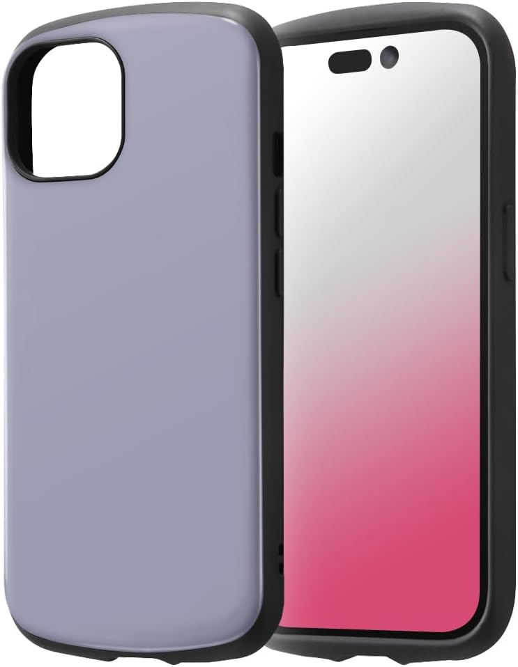 イングレム Inglem iPhone 15 Case Shockproof Case MiA Lavender
