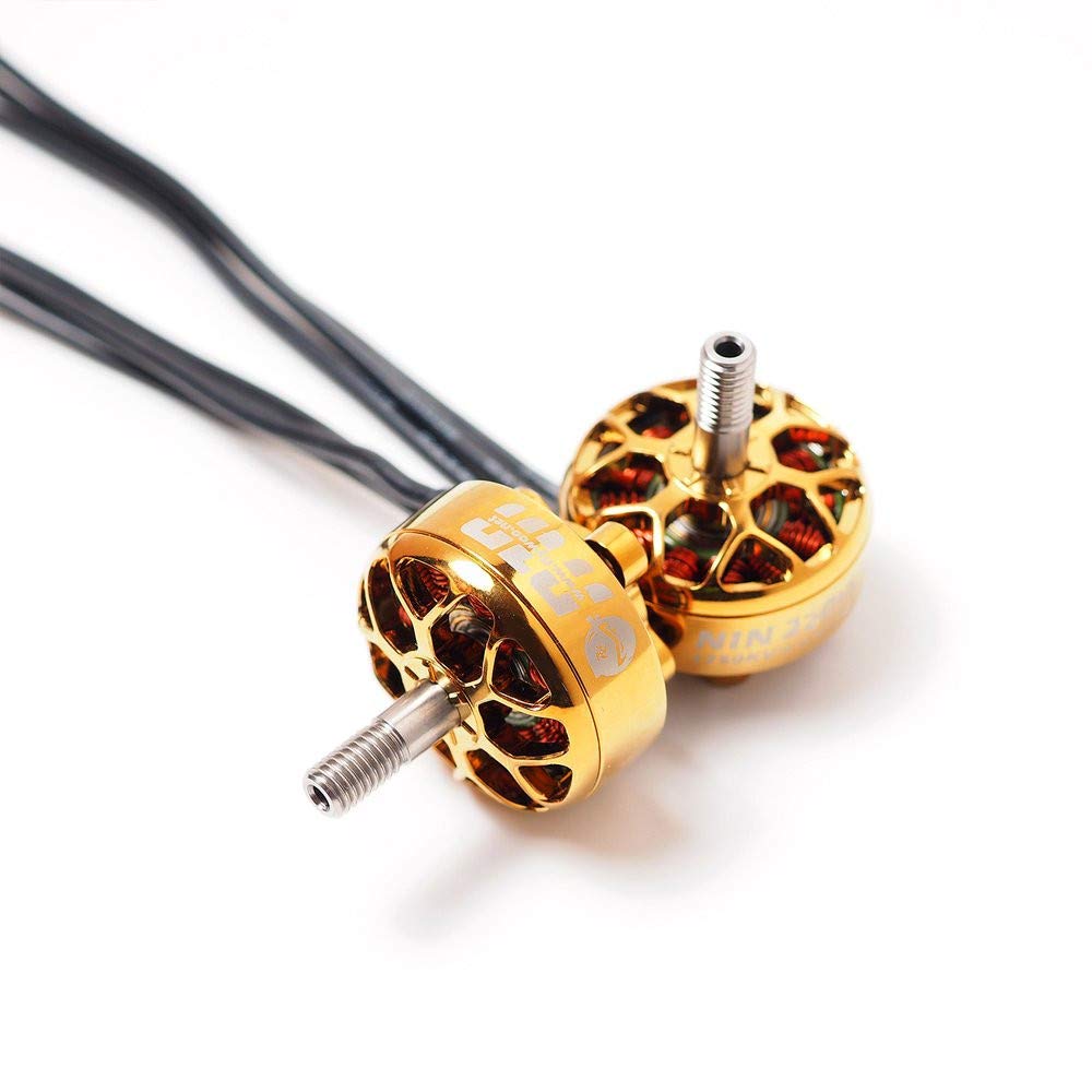 VIDOO Nin N2207 2207 1750Kv/2450Kv/2750Kv 2-6S Moteur Brushless Titanium Or pour Drone Rc-2750Kv