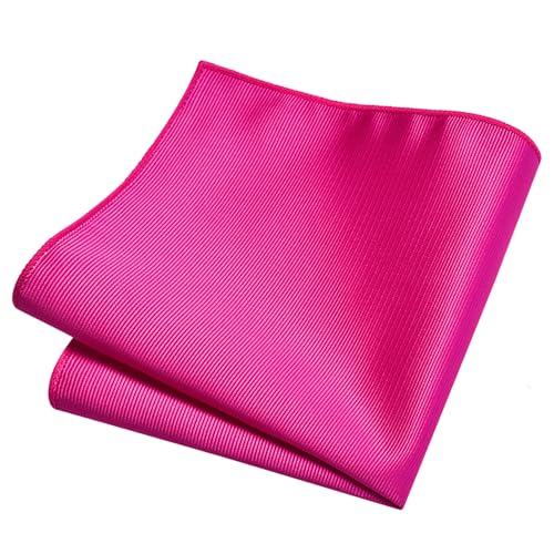 Image of GUSLESON 3.15 inch(8cm) Solid Color Necktie and Pocket Square Cufflinks Sets For Men + Gift Box