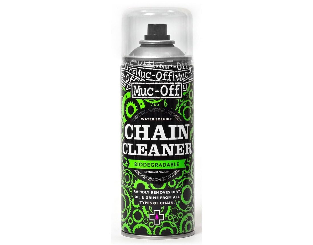 Muc-Off Chain Cleaner, 400ml – Odtłuszczacz w Sprayu i Preparat do Czyszczenia Łańcucha Rowerowego – Płyn do Czyszczenia Łańcucha Rowerowego do Rowerów MTB/Gravelowych/Szosowych