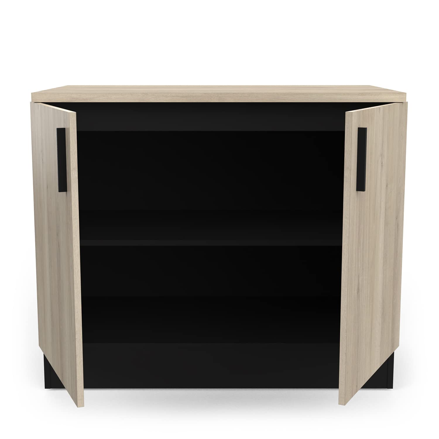 Meuble Bas Cuisine 60 Cm Meuble Bas De Cuisine Coloris Chu00eane Kronberg, Noir Mat - Longueur 60 X Hauteur 8450 X Profondeur 60 Cm Pegane 64543205 Cuisine Meuble Bas 60