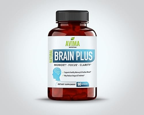 AVIMA Brain Booster  Suplemento de función cerebral  Aumenta la concentración, mejora la memoria, la concentración y el rendimiento mental  Reduce