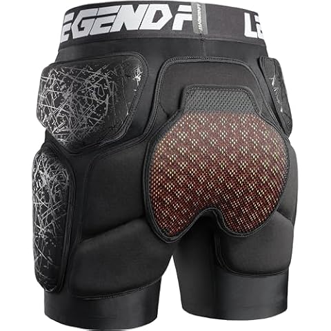 Legendfit Protective Padded Shorts for Snowboard Ski Ice Skating Skateboard Hip Butt Tailbone Protection for Men Women Youth Cover