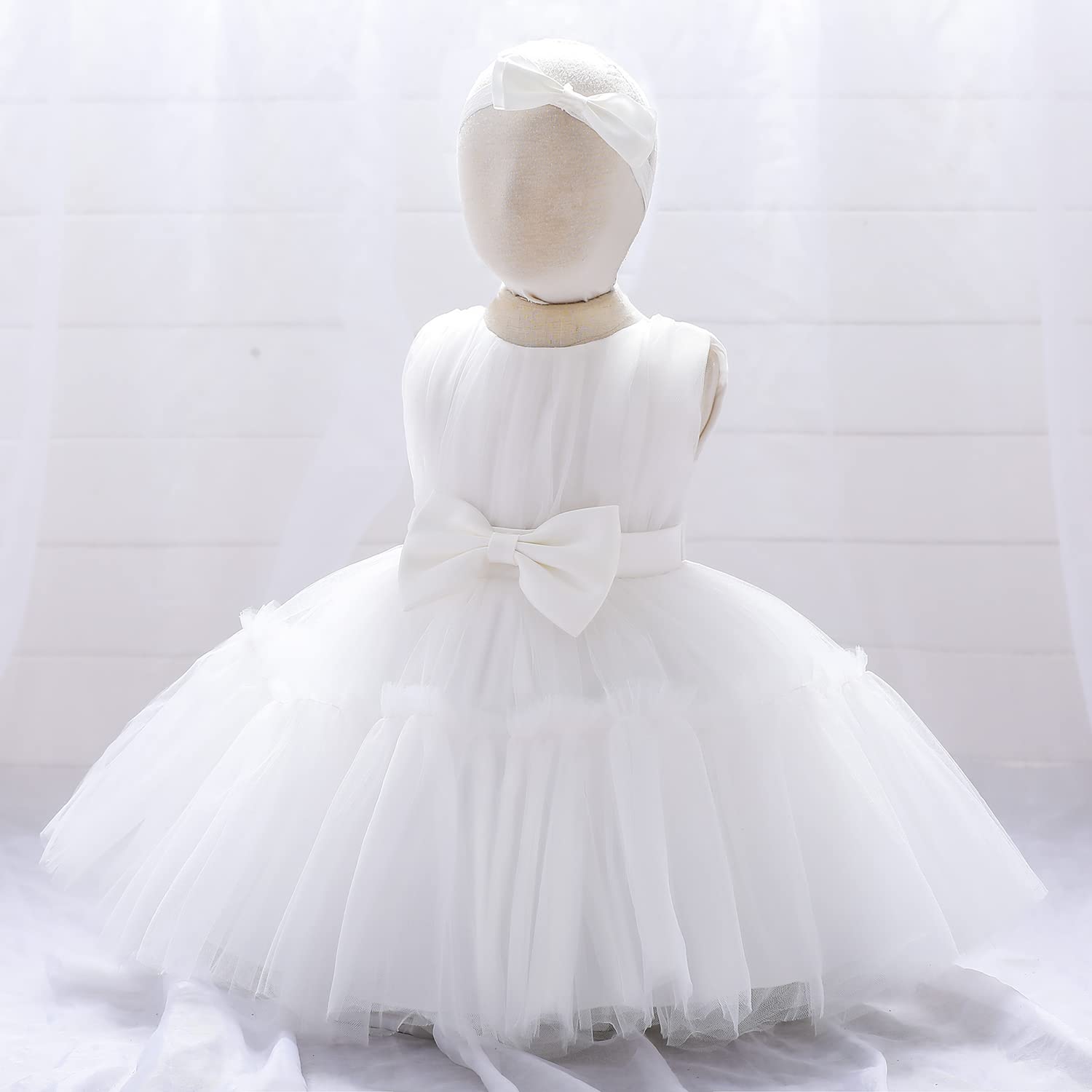 TUIJI 3M-9T - Vestido de Flores para bebé niña con Bordado de Flores, Stella