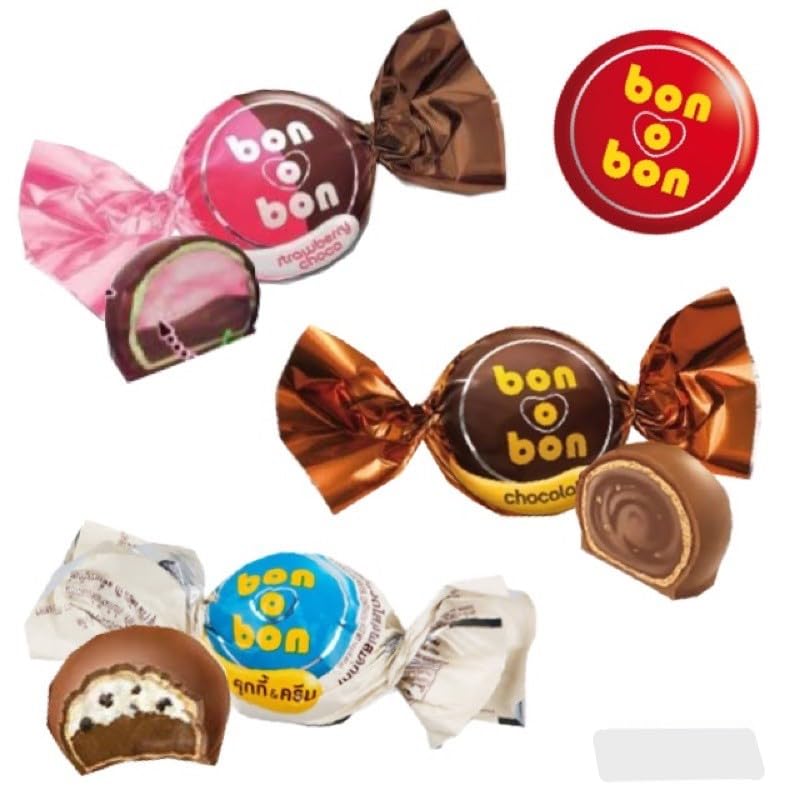 Amazon.com : Bon o Bon Strawberry Choco (15g x 24 Bonbons