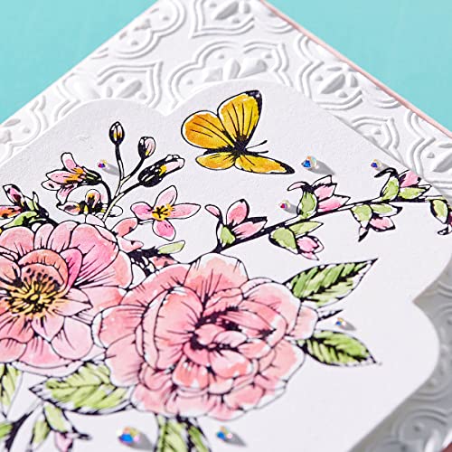 Betterpress Spellbinders Butterfly Bouquet assiette métal scrapbooking - 6