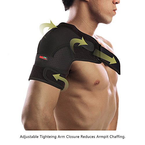 Apoio de Ombro, Andoer 1pcs ombro esquerdo/direito único ombro esquerdo/direito suporte de ombro cin