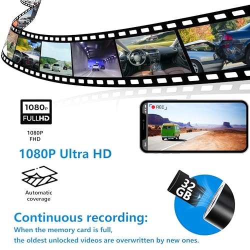 Lensalyx Dash Cam 1080P Wireless, Car Camera with Night Vision, Loop Recording,160° Wide Angle Lens, 24H Parking Monitor with hardwiring kit, Easy Install Compact Design by Lensalyx - Image 7