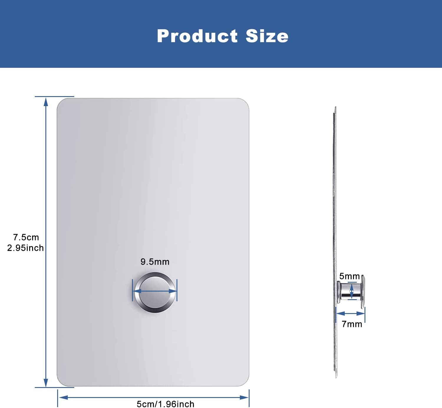 Wall Adhesive Hooks Stainless Steel,Command Strips for Pictures, Clock ,Wall Strips,Command Hooks,Waterproof